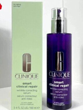 Authentic Clinique Smart Clinical Repair Wrinkle Serum 3.4oz/100ml – New Sealed